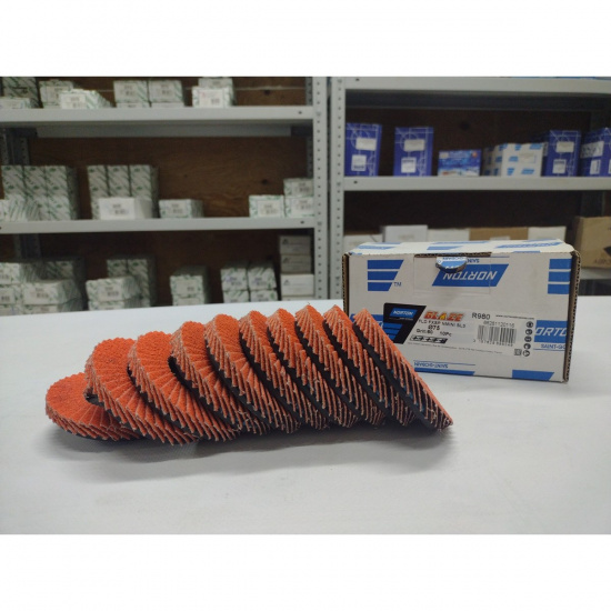 Большое фото товара - Диск лепестковый BLAZE Flexi-Flap R980 75мм крепление TR P60 NORTON 66261120116, 66261120116. Вариант №1