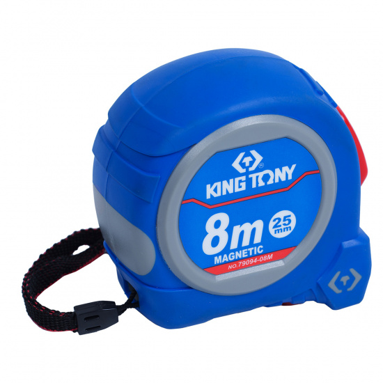 Большое фото товара - Рулетка измерительная 8 м, магнитный крюк KING TONY 79094-08M, 79094-08M. Вариант №2