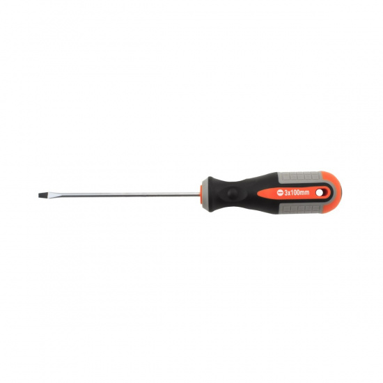 Большое фото товара - Отвертка стержневая шлицевая ROUND GRIP, SL3x100мм OMBRA 750310 Код 055124, 750310. Вариант №1