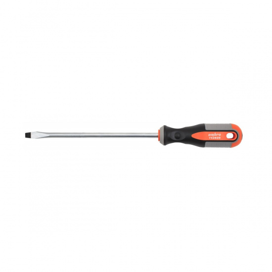 Большое фото товара - Отвертка стержневая шлицевая ROUND GRIP, SL8x200мм OMBRA 752820 Код 055146, 752820. Вариант №2