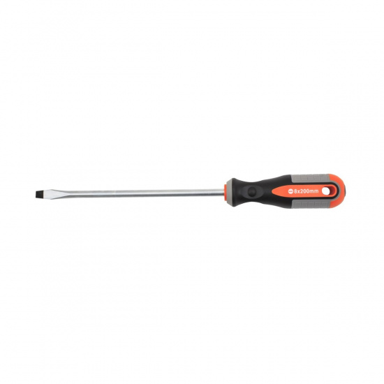 Большое фото товара - Отвертка стержневая шлицевая ROUND GRIP, SL8x200мм OMBRA 752820 Код 055146, 752820. Вариант №1