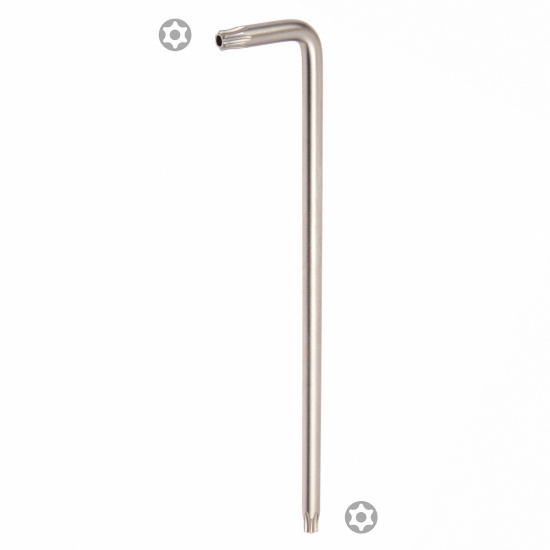 Большое фото товара - Ключ Г-образный TORX, Т30, длинный, с отверстием KING TONY 112730R, 112730R. Вариант №3