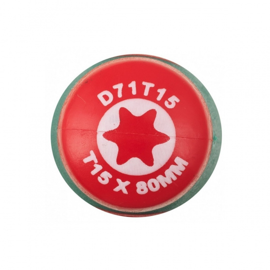 Большое фото товара - Отвертка стержневая TORX® ANTI-SLIP GRIP, T15х80 JONNESWAY D71T15 Код 049199, D71T15. Вариант №2