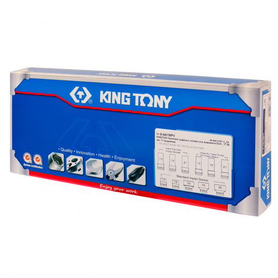 Большое фото товара - Набор ударных головок 1/2 ложемент 11пр. KING TONY 9-4401MPV, 9-4401MPV. Вариант №2