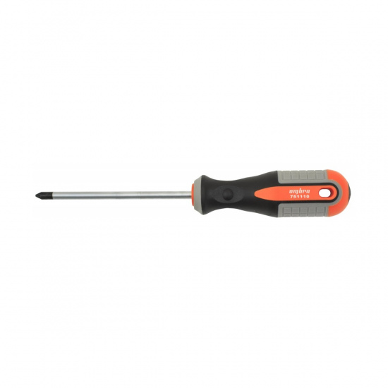 Большое фото товара - Отвертка стержневая крестовая ROUND GRIP, PH1x100мм OMBRA 751110 Код 055133, 751110. Вариант №2