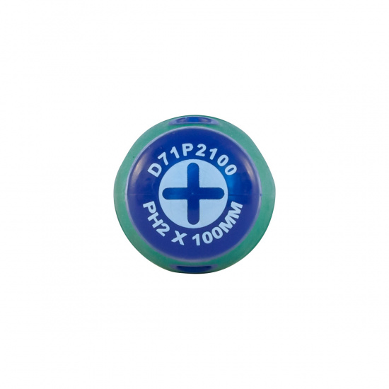 Большое фото товара - Отвертка стержневая крестовая ANTI-SLIP GRIP PH2х100мм JONNESWAY D71P2100 Код 049951, D71P2100. Вариант №2