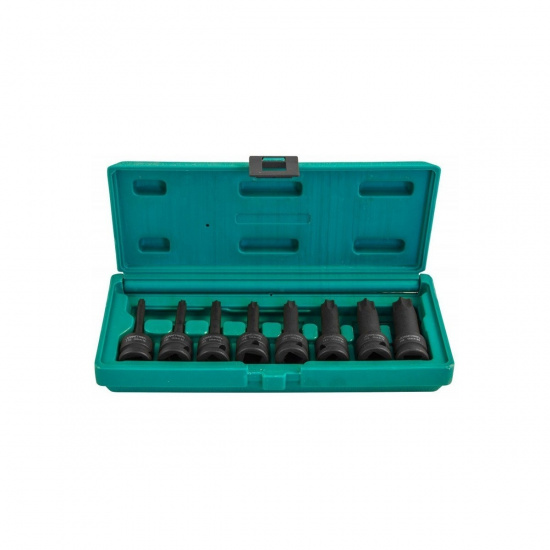 Большое фото товара - Набор ударных головок TORX 1/2DR Т30- T80 78мм, 8пр. JONNESWAY S06A408S Код 048206, S06A408S. Вариант №2