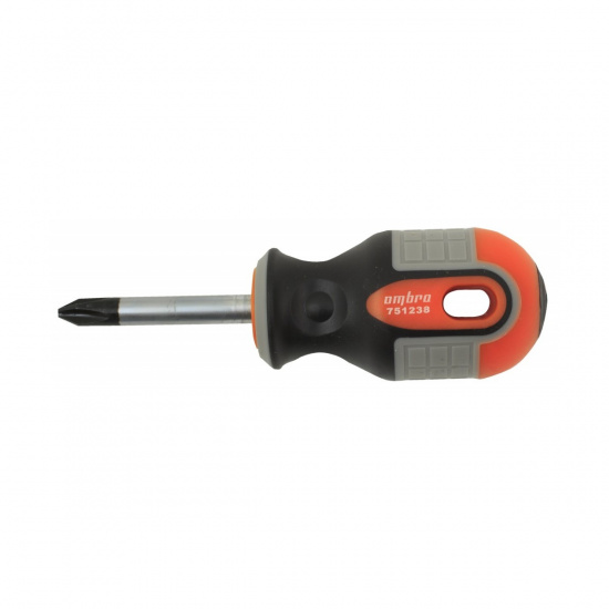 Большое фото товара - Отвертка стержневая крестовая ROUND GRIP, PH2x38мм OMBRA 751238 Код 055139, 751238. Вариант №2