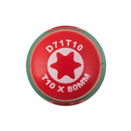 Большое фото товара - Отвертка стержневая TORX® ANTI-SLIP GRIP, T10х80 JONNESWAY D71T10 Код 049198, D71T10. Вариант №2