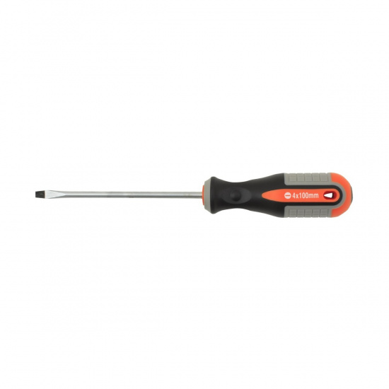 Большое фото товара - Отвертка стержневая шлицевая ROUND GRIP, SL4x100мм OMBRA 750410 Код 055126, 750410. Вариант №1