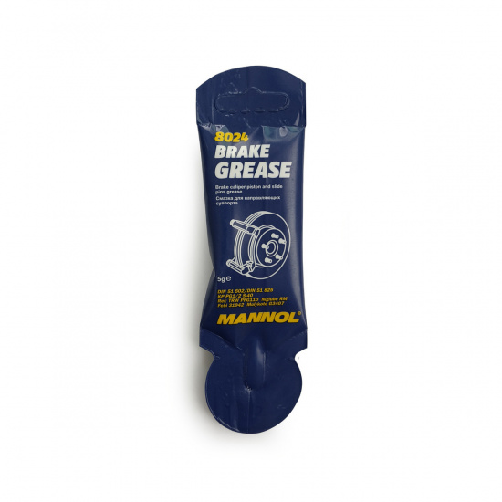 Большое фото товара - Смазка для направляющих суппортов 8024 BRAKE GREASE 5гр Mannol 802527, 802527. Вариант №1