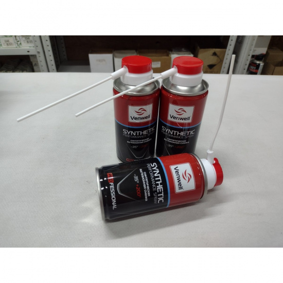 Большое фото товара - Смазка синтетическая Synthetic spray 150мл VenWell VW-SL-018RU, VW-SL-018RU. Вариант №4