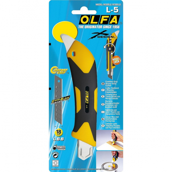 Большое фото товара - Трещоточный нож 18мм OLFA OL-L-5, OL-L-5. Вариант №2