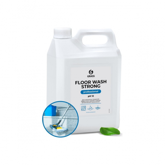 Большое фото товара - Щелочное средство для мытья пола Floor Wash Strong 5л Grass 125193, 125193. Вариант №1