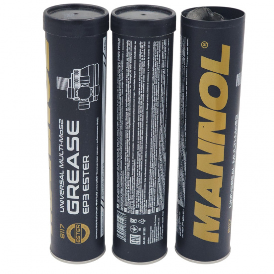 Большое фото товара - Смазка многоцелевая 8117 Universal Multi-MoS2 Grease EP3 400гр MANNOL 821283, 821283. Вариант №1
