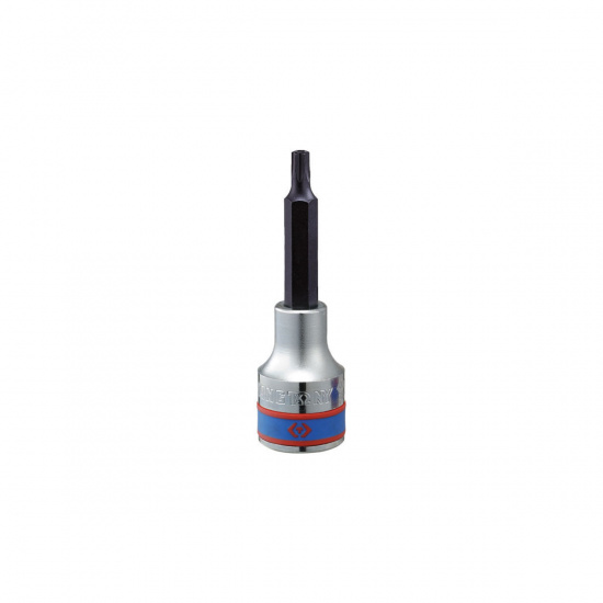 Большое фото товара - Насадка (бита) торцевая 1/2 , TORX, T40, L = 80мм, с отверстием KING TONY 403740, 403740. Вариант №1