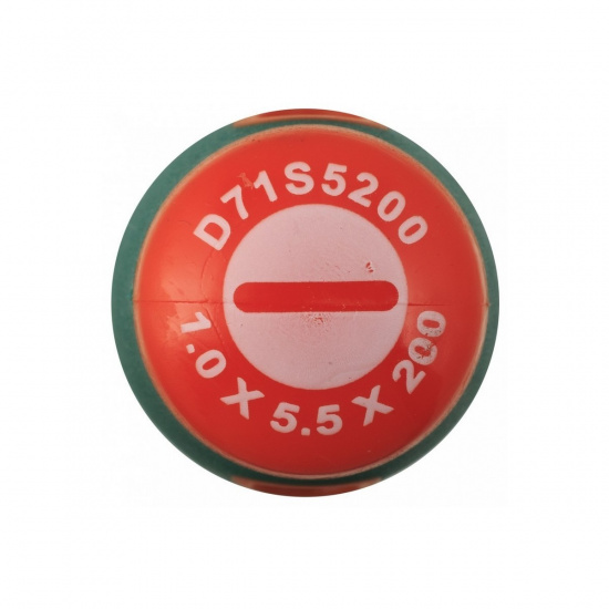 Большое фото товара - Отвертка стержневая шлицевая ANTI-SLIP GRIP, SL5.5х200мм JONNESWAY D71S5200 Код 046125, D71S5200. Вариант №2