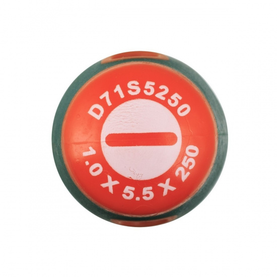 Большое фото товара - Отвертка стержневая шлицевая ANTI-SLIP GRIP, SL5.5х250мм JONNESWAY D71S5250 Код 046126, D71S5250. Вариант №2