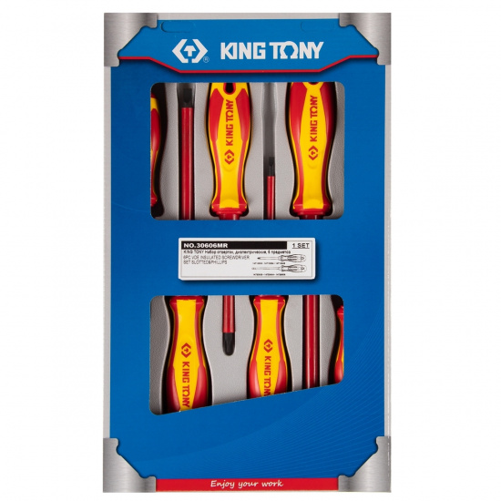Большое фото товара - Набор отверток диэлектрические 6пр. KING TONY 30606MR, 30606MR. Вариант №2