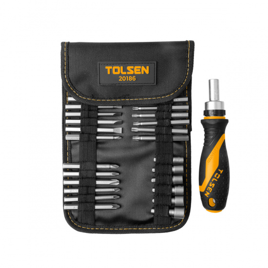 Большое фото товара - Набор вставок (бит) 1/4 PH PZ Hex Torx Slotted 26пр. TOLSEN TT20186, TT20186. Вариант №1