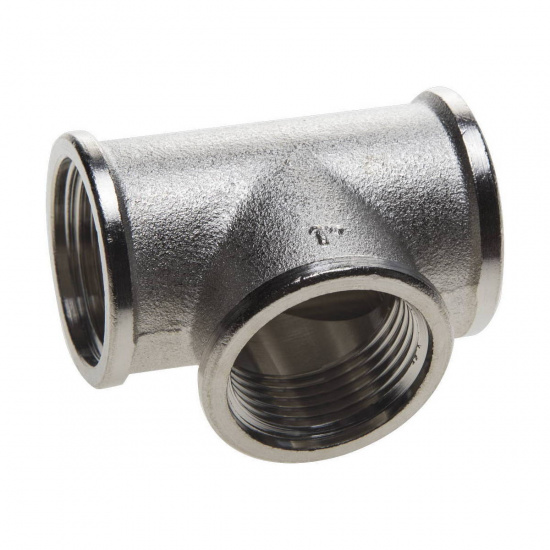 Большое фото товара - Тройник никель резьба 1 GENERAL FITTINGS 51052-1, 51052-1. Вариант №1