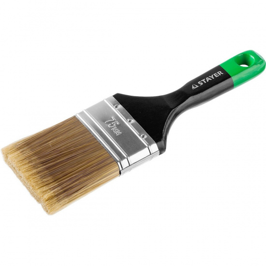 Большое фото товара - Плоская кисть искусственная щетина 3 75мм UNIVERSAL-ARTEX STAYER 0106-075, 0106-075. Вариант №1
