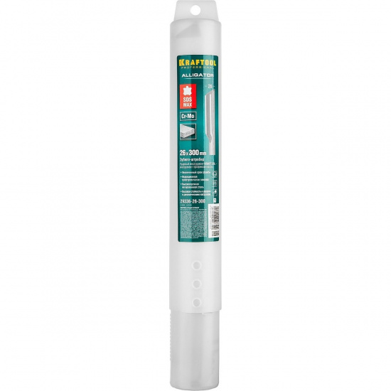 Большое фото товара - Пикообразное зубило SDS-max 26х300мм Alligator KRAFTOOL 29336-26-300_z01, 29336-26-300_z01. Вариант №2