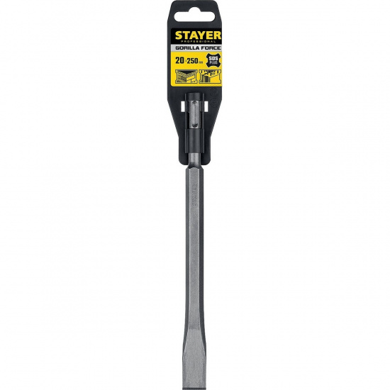 Большое фото товара - Плоское зубило SDS-Plus 20х250мм Gorilla Force STAYER 29352-20-250_z02, 29352-20-250_z02. Вариант №2