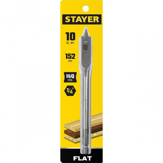 Большое фото товара - Cверло по дереву перовое 12x152мм Flat STAYER 2950-12_z01, 2950-12_z01. Вариант №2