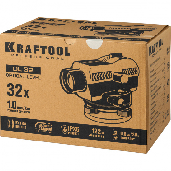 Большое фото товара - Оптический нивелир OL-32 100м KRAFTOOL 34520, 34520. Вариант №2