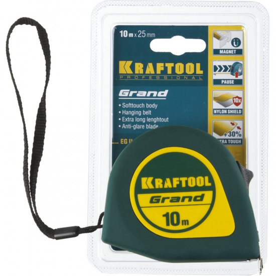 Большое фото товара - Рулетка 10м*25мм Grand KRAFTOOL 34022-10-25, 34022-10-25. Вариант №2
