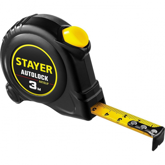 Большое фото товара - Рулетка с автостопом 3м*16мм AutoLock STAYER 2-34126-03-16_z02, 2-34126-03-16_z02. Вариант №1