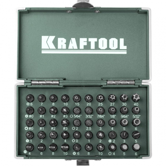 Большое фото товара - Набор кованых торсионных бит 50шт X-Drive KRAFTOOL 26065-H50, 26065-H50. Вариант №1