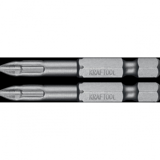 Большое фото товара - Торсионные биты 2шт 50мм X-Drive PH2 KRAFTOOL 26121-2-50-2, 26121-2-50-2. Вариант №1