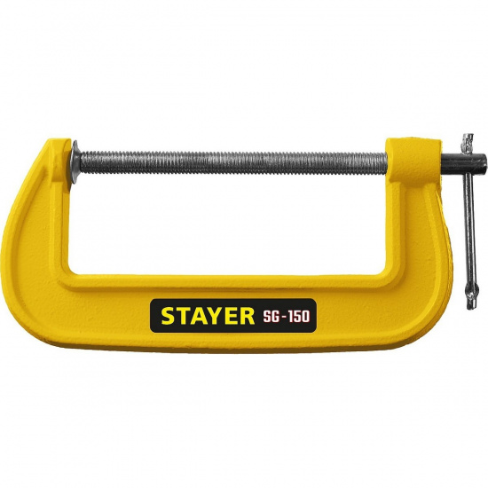 Большое фото товара - Чугунная струбцина G 150мм SG-150 STAYER 3215-150_z02, 3215-150_z02. Вариант №2