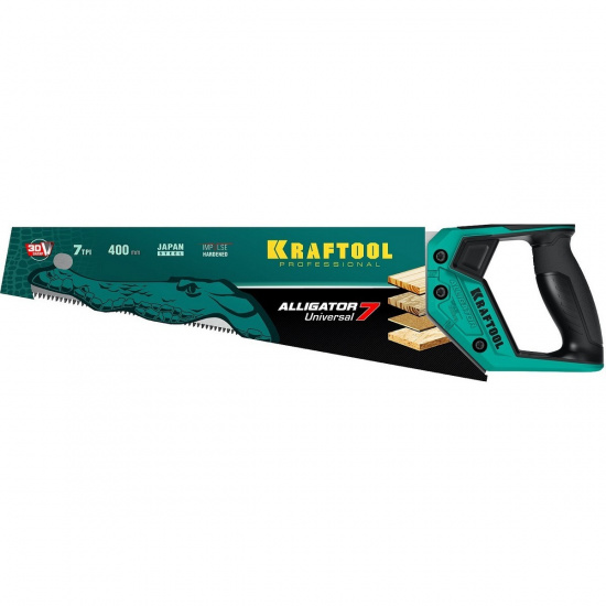 Большое фото товара - Универсальная ножовка 400мм Alligator Universal 7 KRAFTOOL 15004-40_z01, 15004-40_z01. Вариант №2