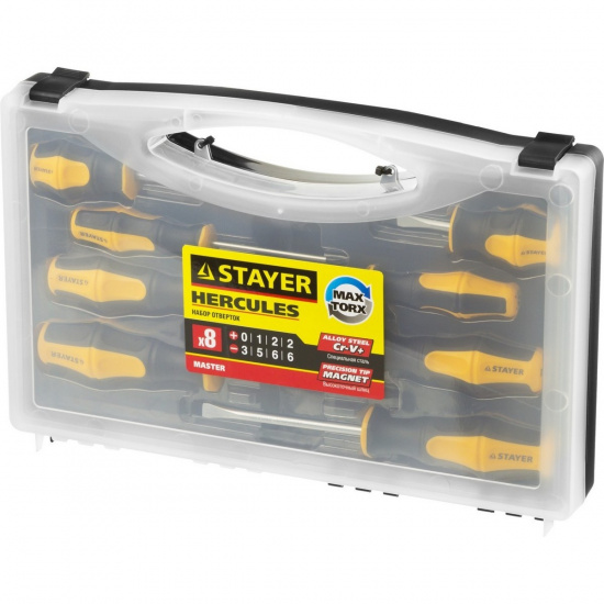 Большое фото товара - Набор отверток 8 предм Hercules STAYER 25055-H8_z02, 25055-H8_z02. Вариант №2