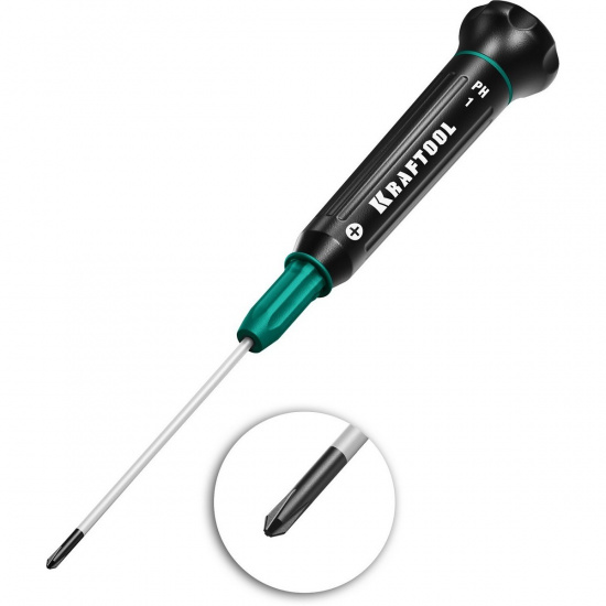 Большое фото товара - Отвертка для точных работ Precision PH1 KRAFTOOL 25682-1, 25682-1. Вариант №1