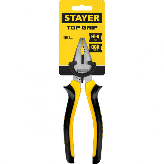 Большое фото товара - Комбинированные плоскогубцы 180мм TOPGrip STAYER 2205-1-18_z02, 2205-1-18_z02. Вариант №2