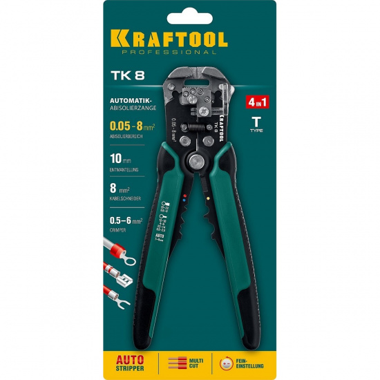 Большое фото товара - Автоматический стриппер 0.05 - 8мм2 TK-8 KRAFTOOL 22637, 22637. Вариант №2