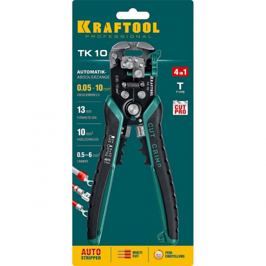 Большое фото товара - Автоматический стриппер 0.05 - 10мм2 TK-10 KRAFTOOL 22639, 22639. Вариант №2