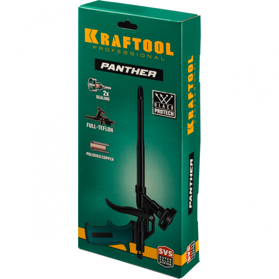 Большое фото товара - Тефлоновый пистолет для монтажной пены Panther KRAFTOOL 06855_z02, 06855_z02. Вариант №2