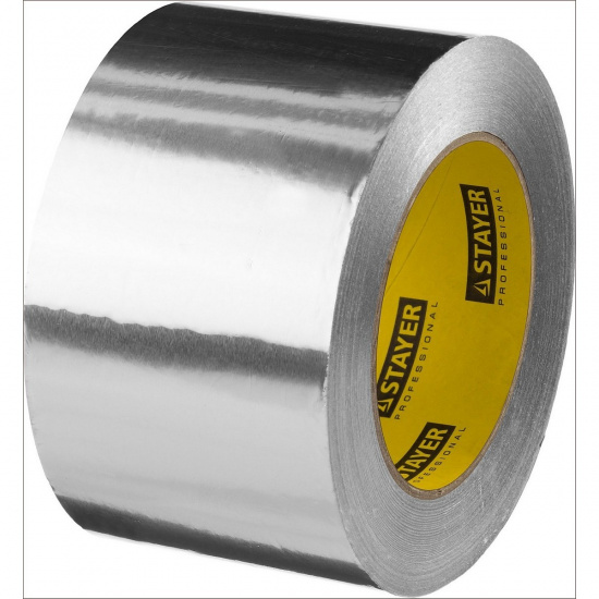 Большое фото товара - Самоклеящаяся алюминиевая лента до 120 С 50м 75мм ProTape STAYER 12268-75-50, 12268-75-50. Вариант №1