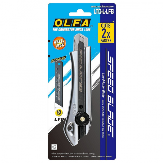 Большое фото товара - Нож с сегментированным лезвием 18мм OLFA OL-LTD-L-LFB, OL-LTD-L-LFB. Вариант №2