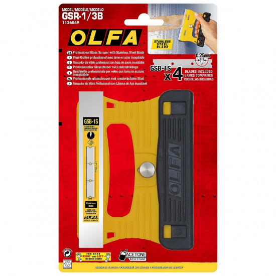 Большое фото товара - Скребок 120мм OLFA OL-GSR-1/3B, OL-GSR-1/3B. Вариант №2