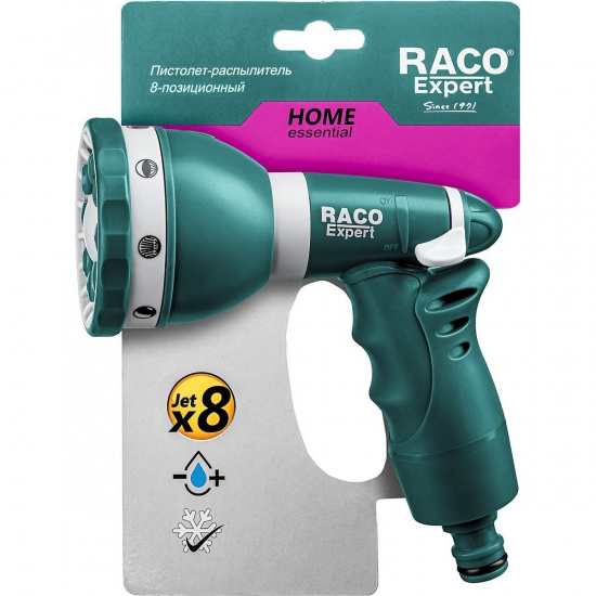 Большое фото товара - Поливочный пистолет 8 режимов 484C Raco 4255-55/484C, 4255-55/484C. Вариант №2