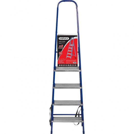 Большое фото товара - Стальная стремянка 101см 5 ступеней MIRAX 38800-05, 38800-05. Вариант №2