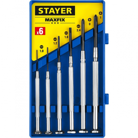 Большое фото товара - Часовые отвертки 6 предм. STAYER 2560-H6_z02, 2560-H6_z02. Вариант №1