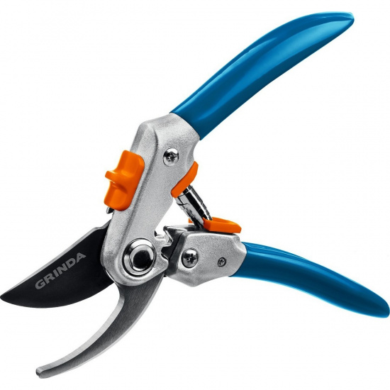 Большое фото товара - Секатор двухкомпонентные рукоятки шестерённая передача закаленная сталь 200мм P-51 GRINDA 423451_z01, 423451_z01. Вариант №3