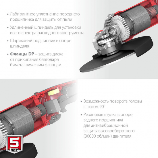Большое фото товара - УШМ d180мм 2000Вт ЗУБР УШМ-180-2005 П, УШМ-180-2005 П. Вариант №5